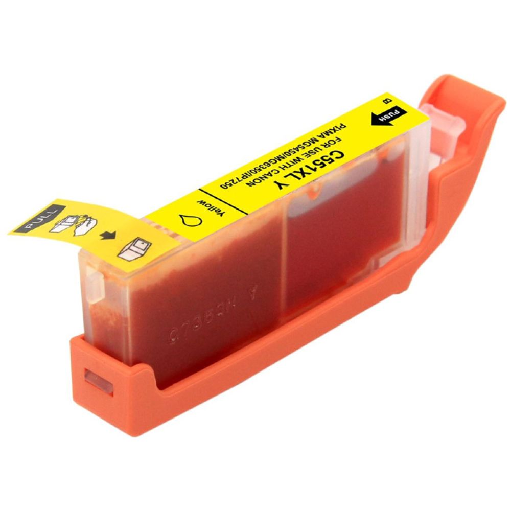 Συμβατό InkJet για CANON, CLI-551, 12ml, Yellow