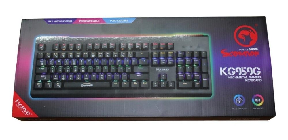 MARVO KG959G GAMING RGB MECHANICAL KEYBOARD