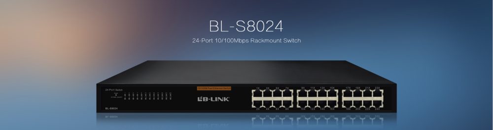 LB-LINK 24-PORT RACKMOUNT SWITCH 10/100 Mbps - Image 2