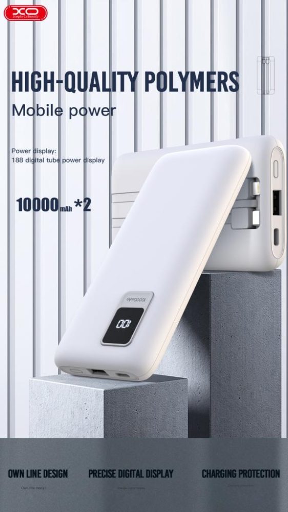 XO PR151 2 x POWERBANK 10000mAh, ΜΕ ΟΘΟΝΗ ΚΑΙ ΒΑΣΗ ΦΟΡΤΙΣΗΣ - Image 5