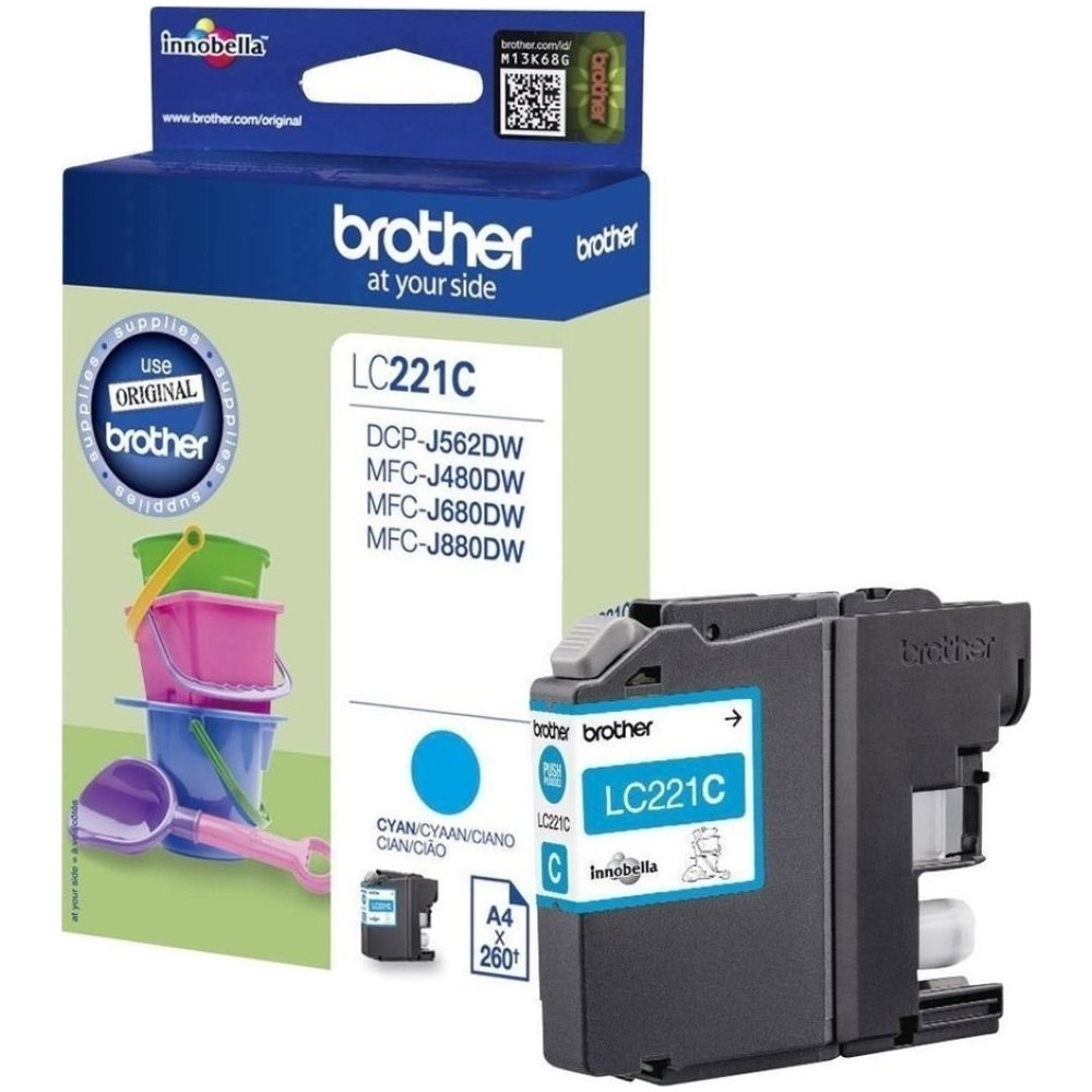 Brother Μελάνι Inkjet LC-221 Cyan (LC-221C) (BRO-LC-221C)