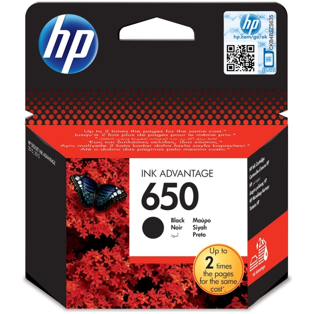 HP Μελάνι Inkjet No.650 Black (CZ101AE) (HPCZ101AE)