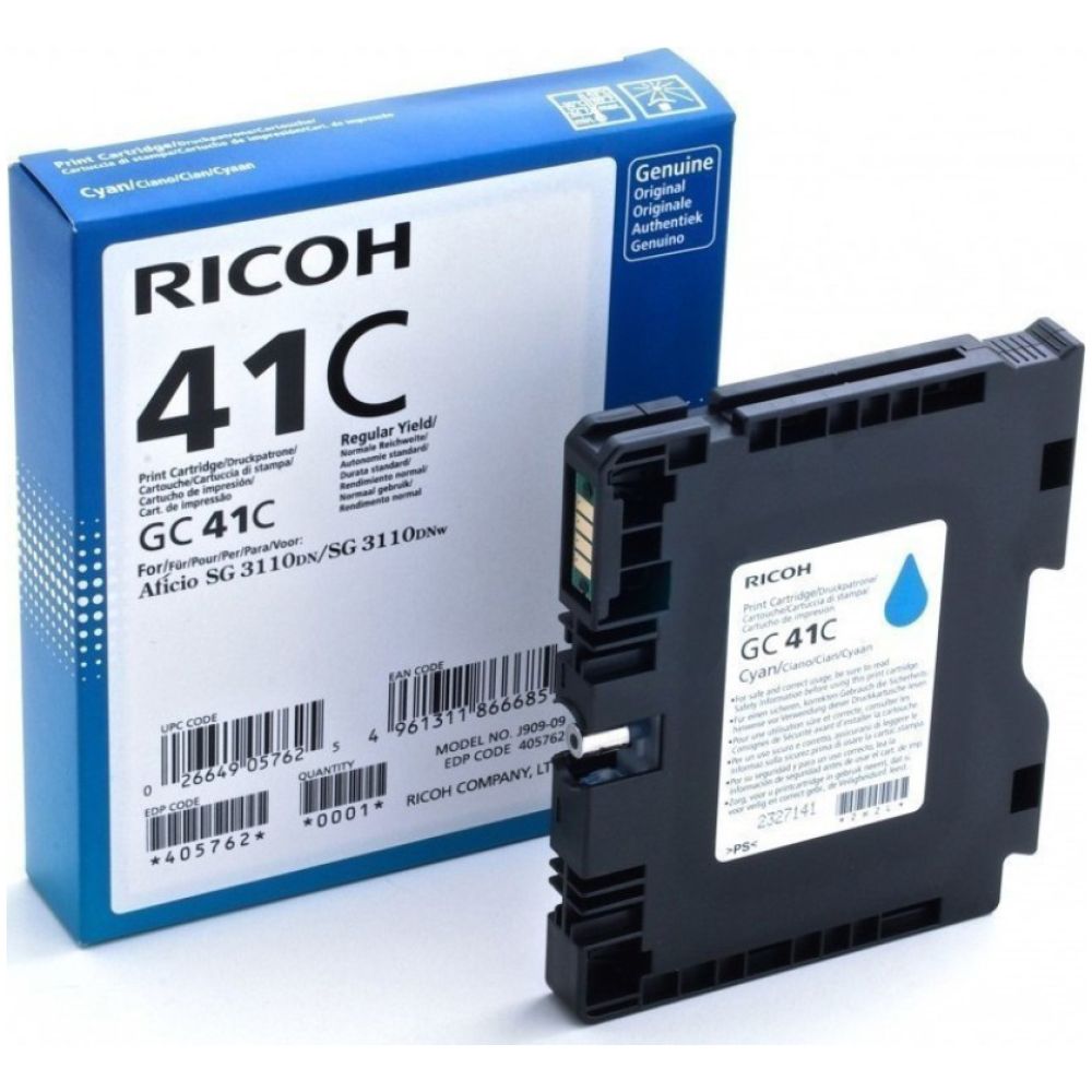 RICOH AFICIO SG3100 SERIES INK CYAN (2.2k) (405762) (RICGC41C)