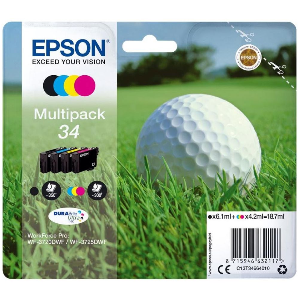 Epson Μελάνι Inkjet No.34 Multipack (C13T34664010) (EPST346640)