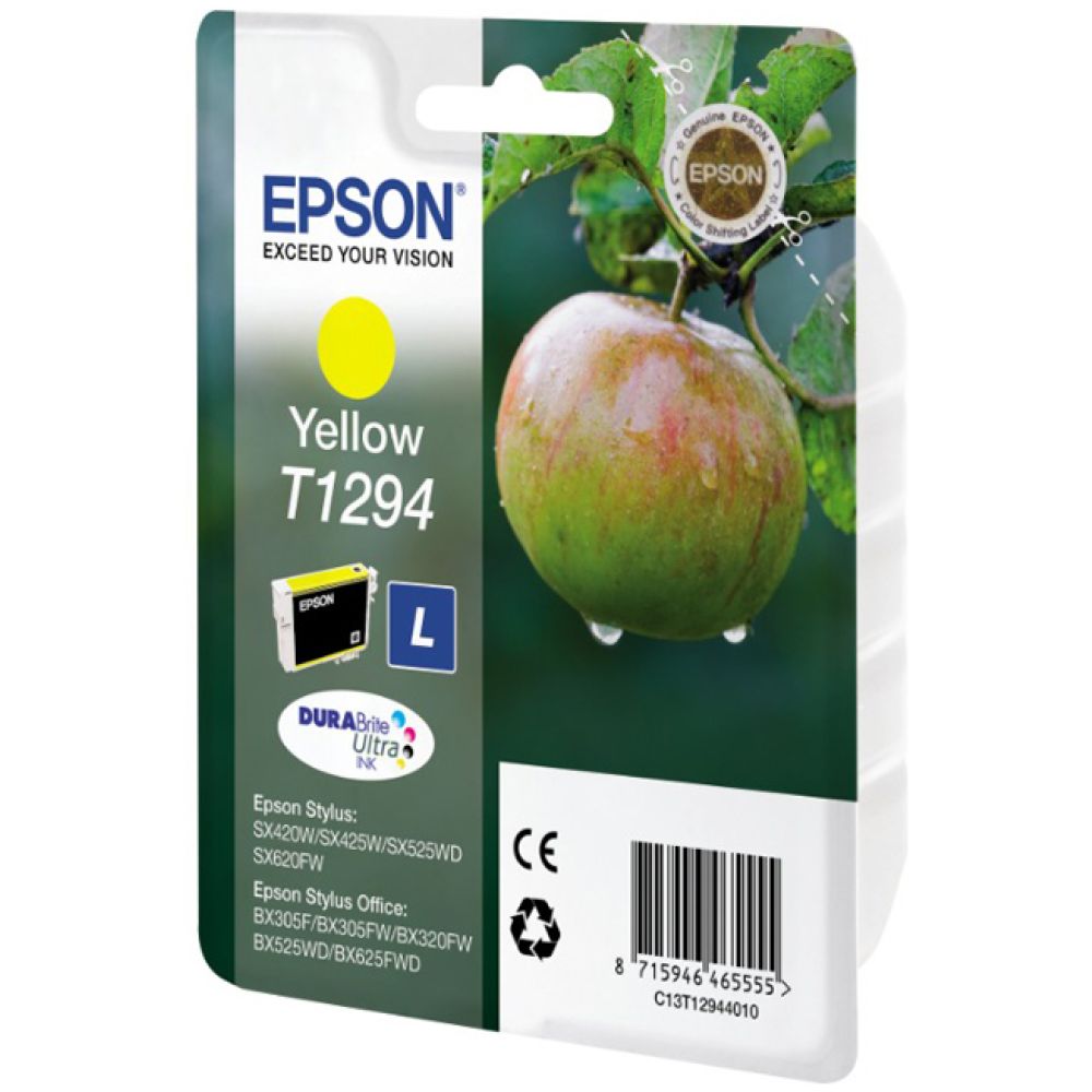 Epson Μελάνι Inkjet T1294 Yellow (C13T12944012)