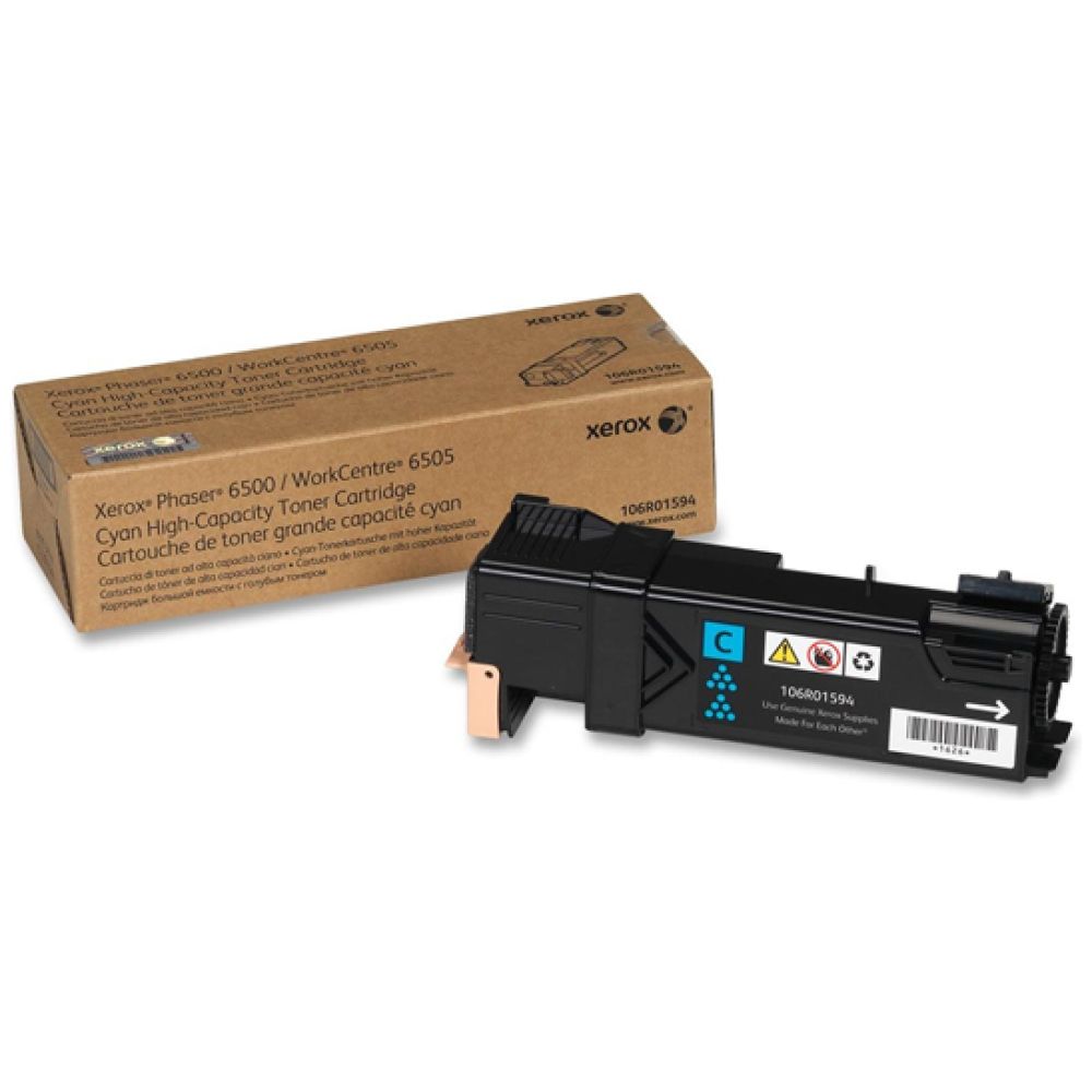 XEROX PHASER 6500, WC 6505 HC CYAN TONER (2.5k) (106R01594) (XER106R01594)