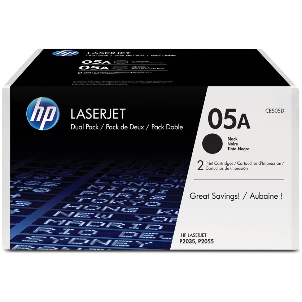 HP TONERCART. LJ P2035/2055 BLACK DUAL PACK (CE505D) (HPCE505D)