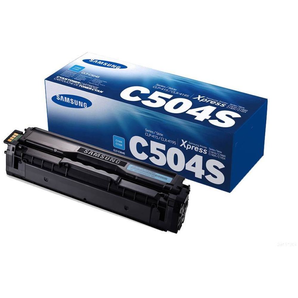 Samsung CLT-C504S Cyan Toner Cartridge (SU025A) (HPCLTC504S)