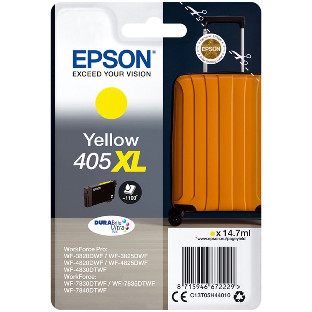 Epson Μελάνι Inkjet 405XL Yellow (C13T05H44010) (EPST05H440)