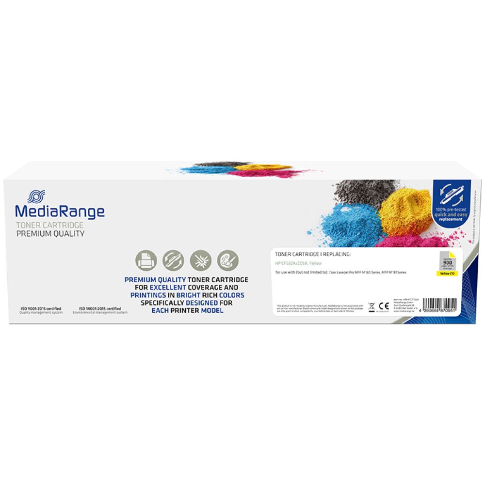 Toner MEDIARANGE Συμβατό για Εκτυπωτές HP (Yellow) (CF532A/205A) (MRHPTCF532A)