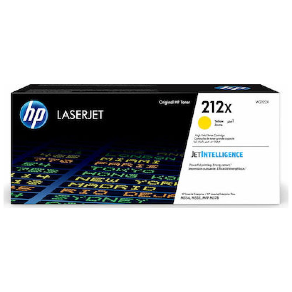 HP 212X Original LaserJet Toner Cartridge Yellow HC (W2122X) (HPW2122X)