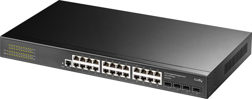 CUDY GS2024S2 24-PORT LAYER 2 MANAGED GIGABIT SWITCH WITH 4 GIGABIT SFP SLOTS - Image 3