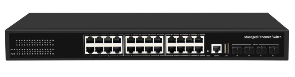 CUDY GS5024S4 24-PORT LAYER 3 MANAGED GIGABIT SWITCH WITH 4 10G SFP SLOTS