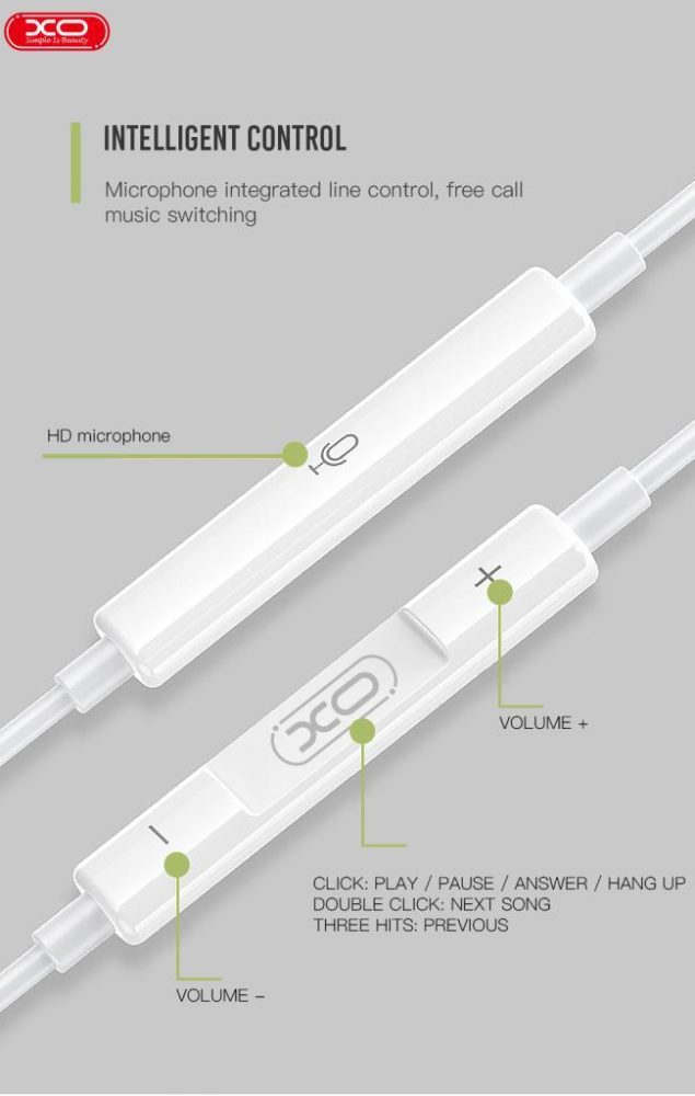 XO EP13 ΑΚΟΥΣΤΙΚΑ HANDSFREE, LIGHTNING BLUETOOTH, ΛΕΥΚΟ - Image 4