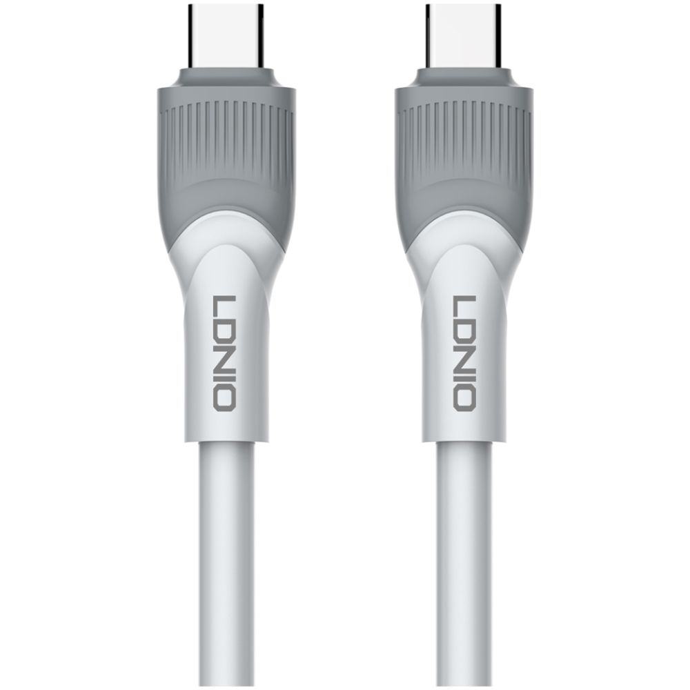 LDNIO καλώδιο USB-C σε USB-C LC601C, 100W PD, 1m, γκρι