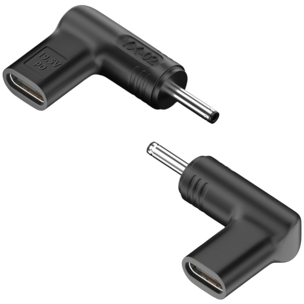 POWERTECH αντάπτορας τροφοδοσίας YX-02, USB-C σε 3.5x1.35mm, μαύρος