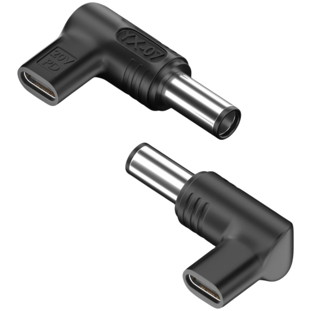 POWERTECH αντάπτορας τροφοδοσίας YX-07, USB-C σε HP 7.4x5mm, μαύρος