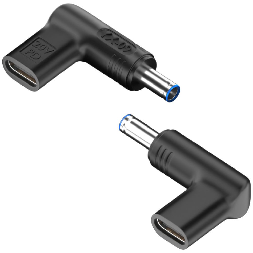 POWERTECH αντάπτορας τροφοδοσίας YX-09, USB-C σε HP 4.5x3mm, μαύρος