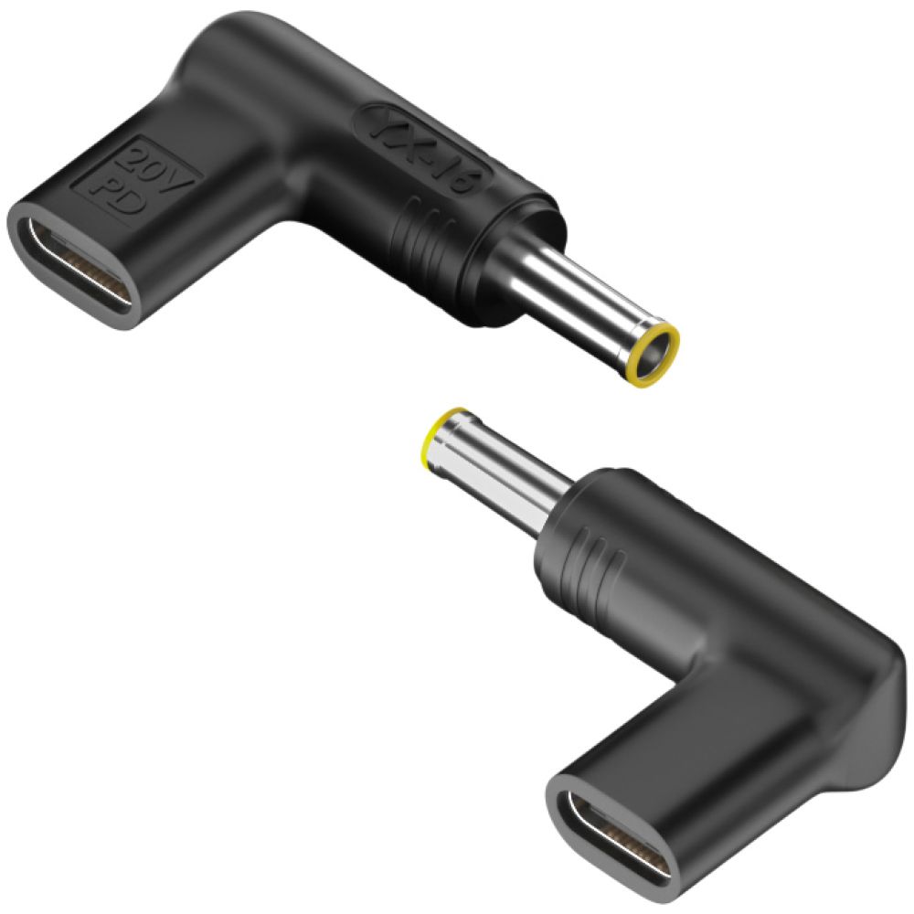 POWERTECH αντάπτορας τροφοδοσίας YX-16, USB-C σε Samsung 5.5x3mm, μαύρος