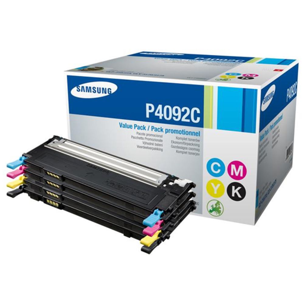 Samsung CLT-P4092C 4-pk CYMK Toner Cartridge (SU392A)