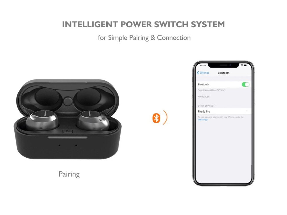 JABEES FIREFLY PRO TRUE WIRELESS EARBUDS BLACK - Image 3