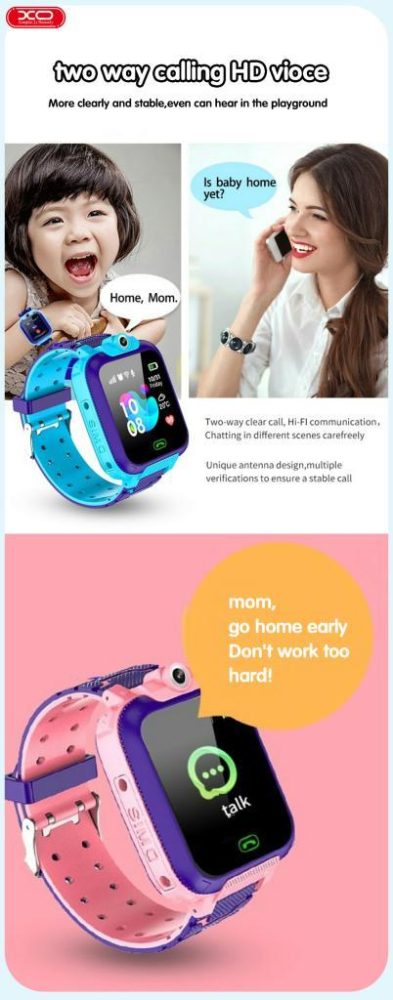 XO H100 KIDS SMART WATCH 2G ΡΟΖ - Image 4