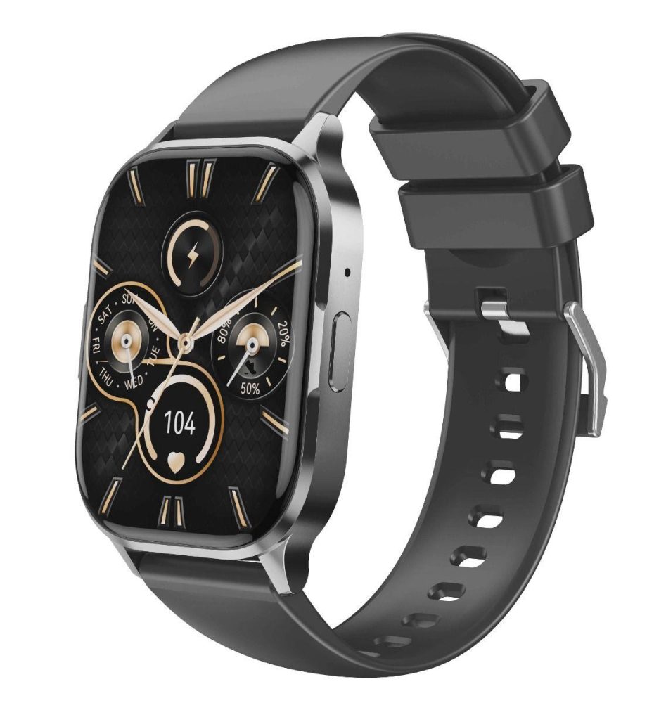 XO J10 AMOLED SCREEN STAR MIST MAGNETIC SQUARE SMART WATCH, CALL FUNCTION, ΜΑΥΡΟ - Image 2