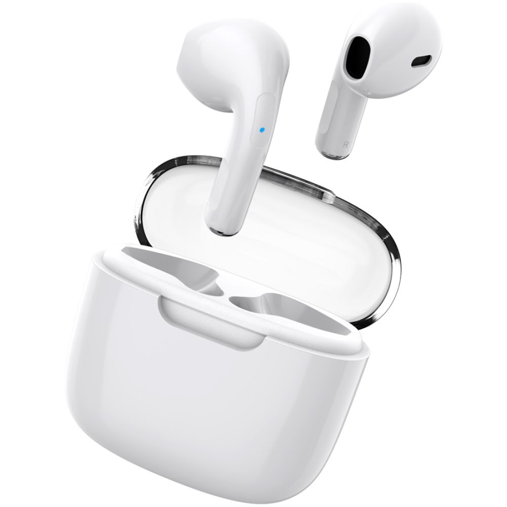 CELEBRAT earphones με θήκη φόρτισης W52, True Wireless, λευκά