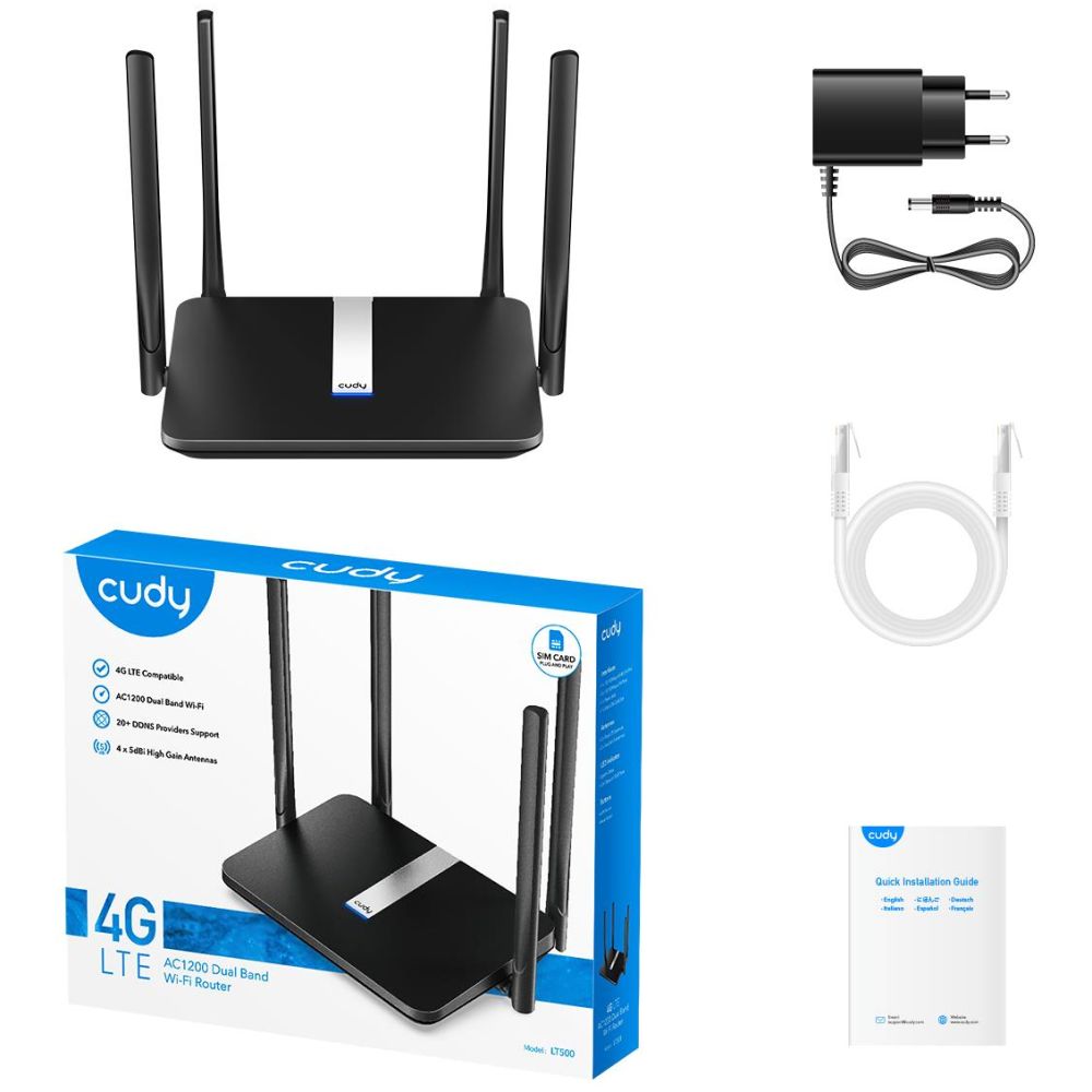 CUDY LT500 AC1200 Wi-Fi 4G LTE Cat.4 ROUTER - Image 3