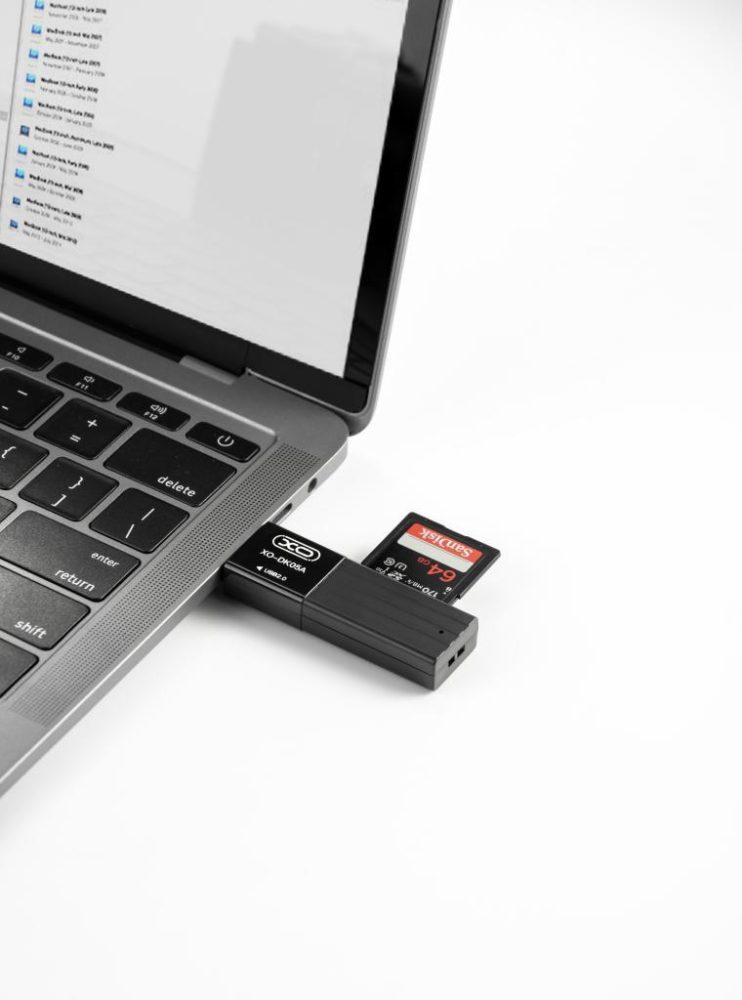 XO DK05A USB 2.0 2-in-1 CARD READER - Image 3