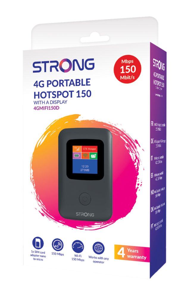 STRONG φορητό hotspot 4GMIFI150D, 4G LTE, WiFi 150Mbps, 2100mAh - Image 4