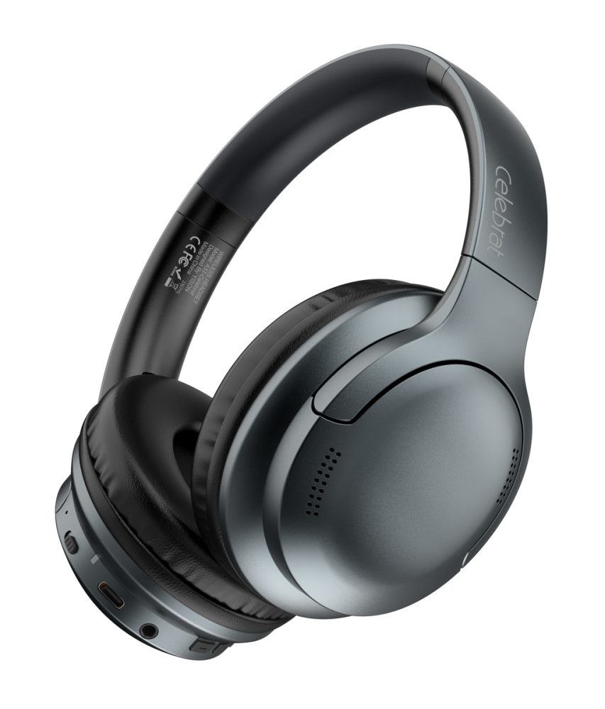 CELEBRAT headphones A33, ασύρματα & ενσύρματα, ANC, 40mm, 300mAh, μαύρα - Image 8