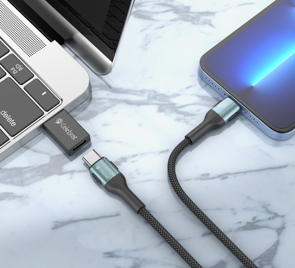 CELEBRAT αντάπτορας USB 3.0 σε USB-C CA-01, 3A, 5Gbps, μαύρος - Image 3