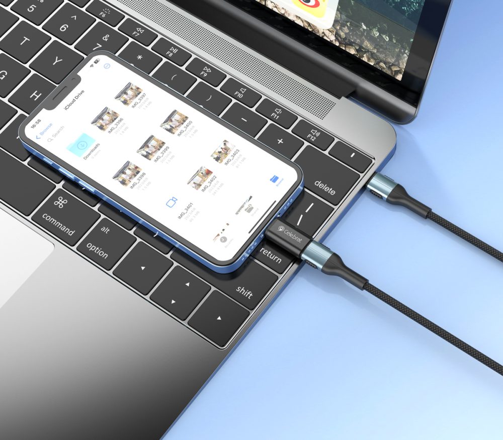 CELEBRAT αντάπτορας Lightning σε USB-C CA-03, 2A, 480Mbps, μαύρος - Image 3