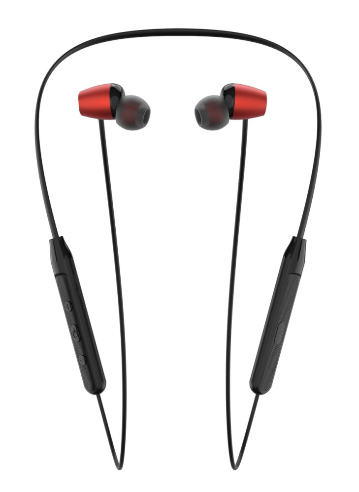 YISON earphones E19 με μαγνήτη, Bluetooth, 10mm, 130mAh, κόκκινα