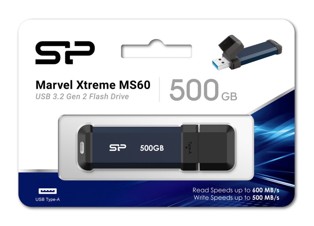 SILICON POWER εξωτερικός SSD Marvel Xtreme MS60, 500GB, USB 3.2, μπλε - Image 4