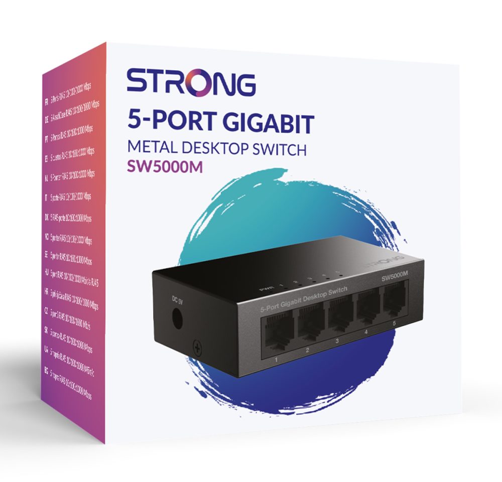 STRONG switch SW5000M, 5x Gigabit θύρες, 1000Mbps - Image 8