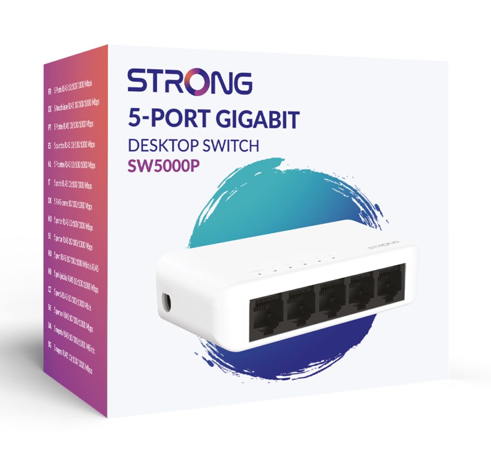 STRONG switch SW5000P, 5x Gigabit θύρες, 1000Mbps - Image 9