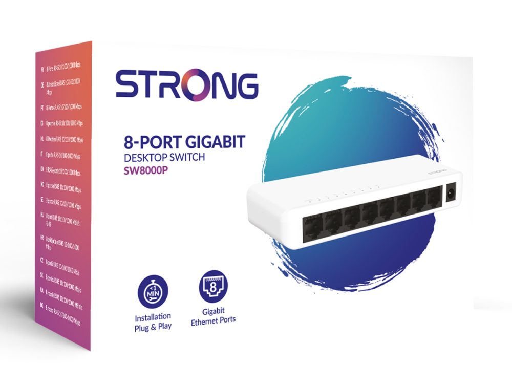 STRONG switch SW8000P, 8x Gigabit θύρες, 1000Mbps - Image 8