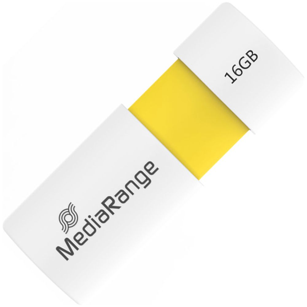 MediaRange USB 2.0 Flash Drive Color Edition 16GB (Yellow)