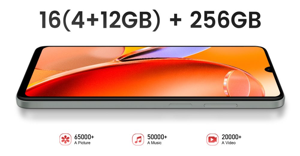 KXD smartphone Classic 13C, 6.8", 4/256GB, 4500mAh, μαύρο - Image 3