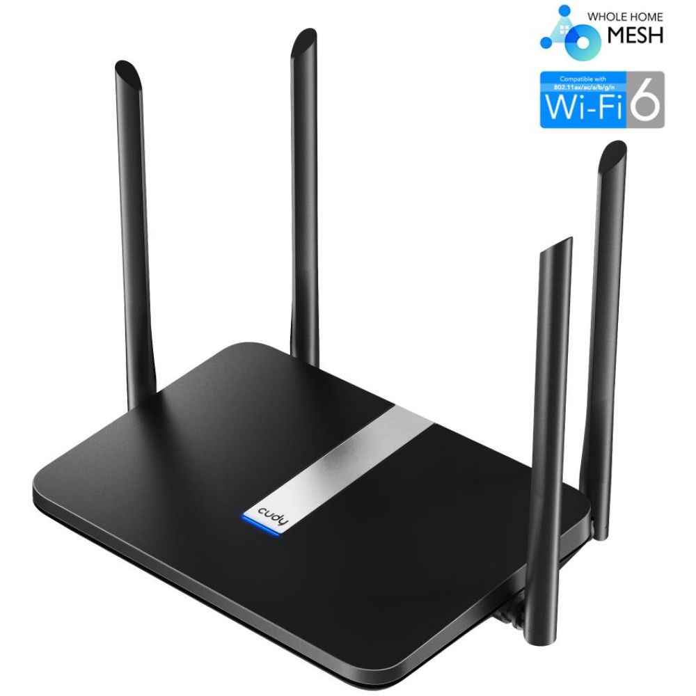 CUDY X6 AX1800 GIGABIT MESH ROUTER, WIFI 6