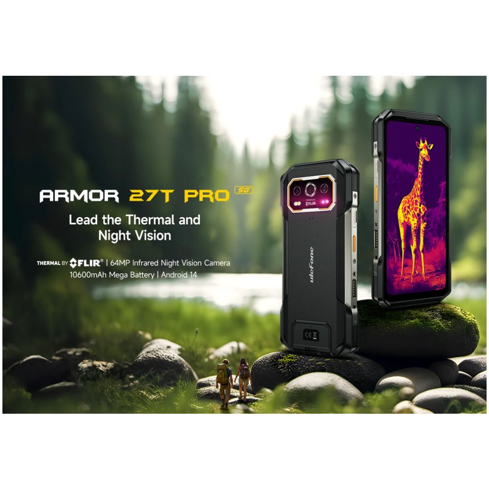 ULEFONE smartphone Armor 27T Pro, 6.78", 12/256GB, 5G, IP68/IP69K, μαύρο - Image 2