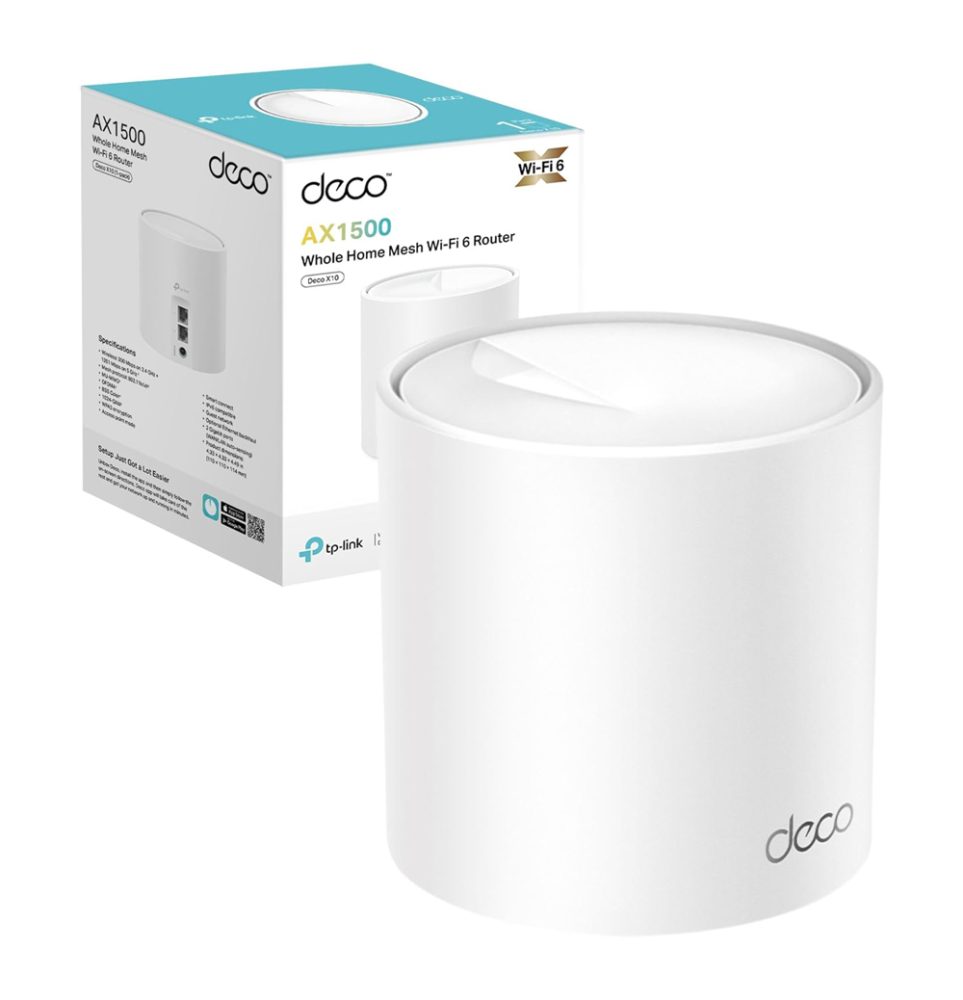 TP-LINK Home Mesh Wi-Fi 6 System Deco X10, 1500Mbps AX1500, Ver. 1.0 - Image 7