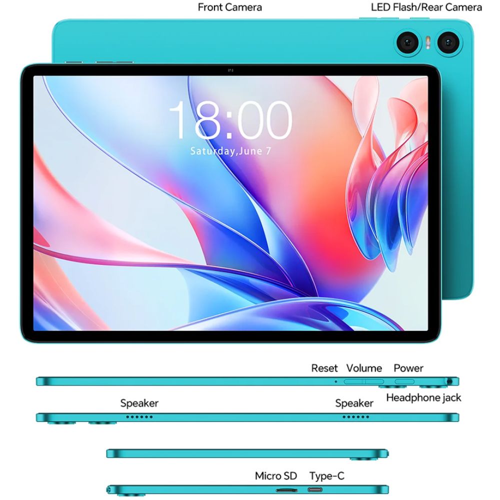 TECLAST tablet P30, 10.1", 4/128B, Android 14, 6000mAh, μπλε - Image 8