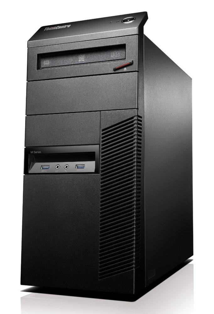 LENOVO PC ThinkCentre M93p MT, Refurbished Grade A Repainted, i5-4570, 8GB, 500GB HDD, DVD, FreeDOS