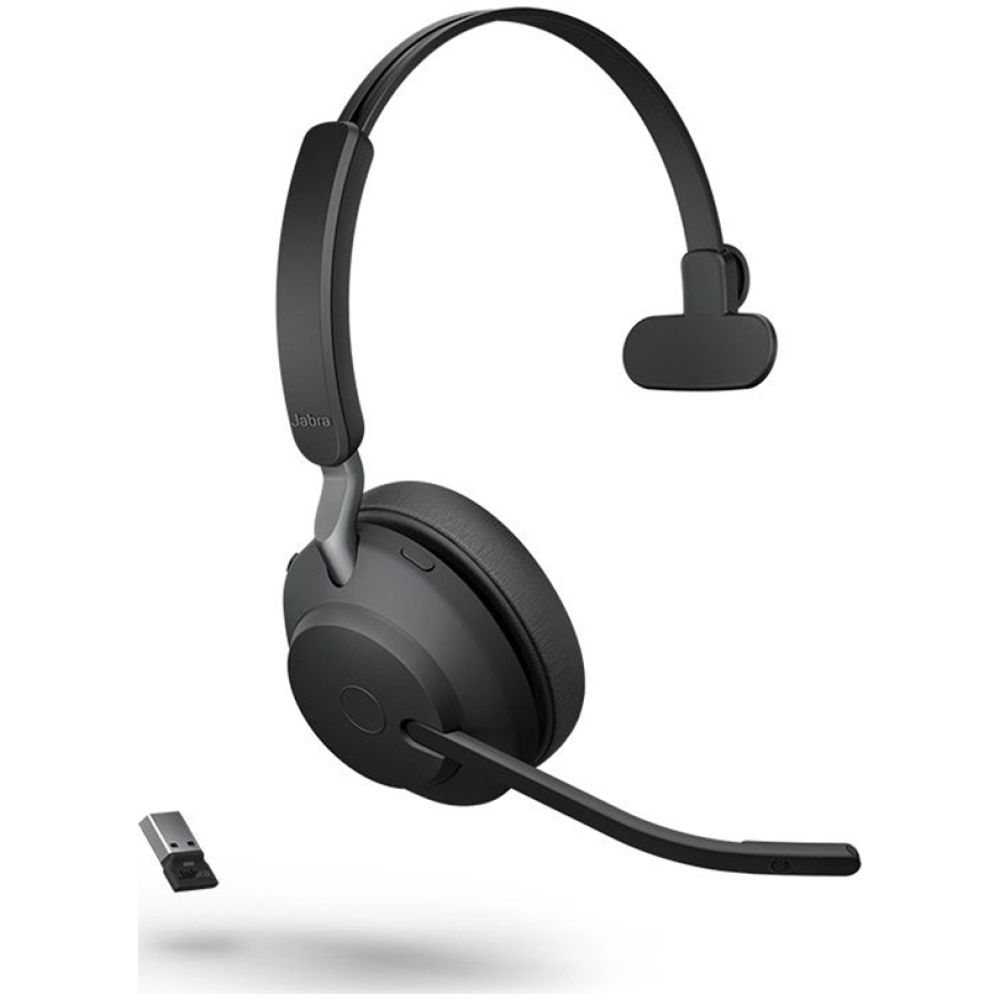 Jabra Evolve2 65 VOIP Headset Link380a MS Mono Black (26599-899-999) (JAB26599-899-999)