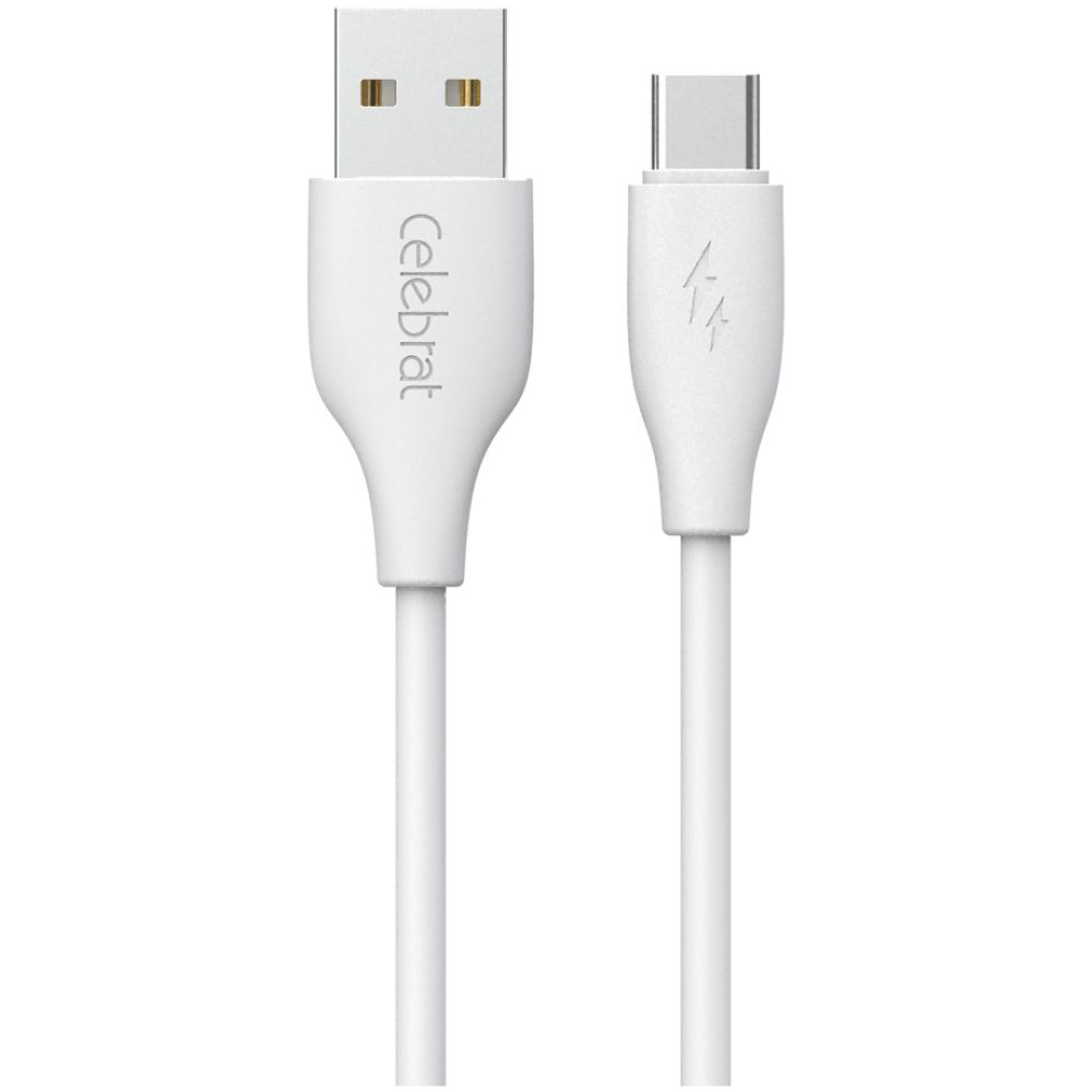 CELEBRAT καλώδιο USB-C σε USB CB-31A, 15W, 480Mbps, 1m, λευκό - Image 3