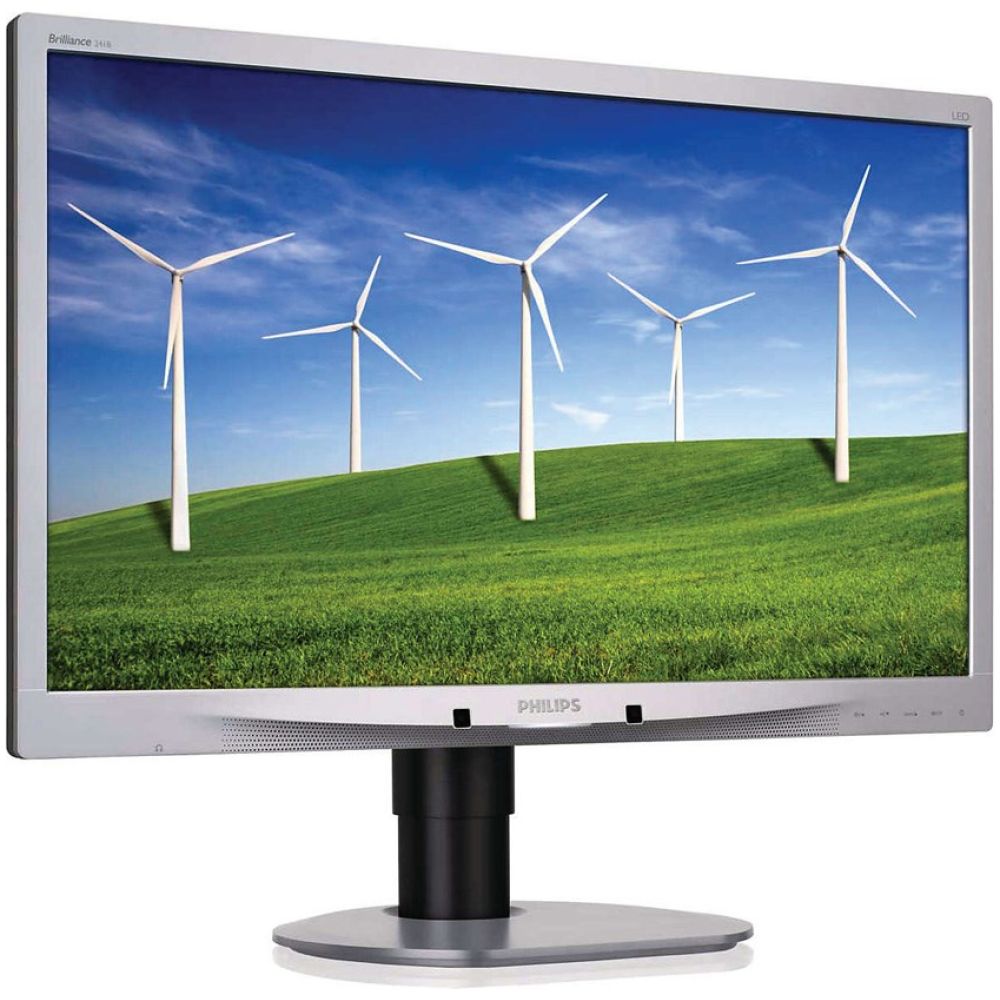 PHILIPS used οθόνη 241B4 LED, 24" 1920x1080 VGA/DVI/DisplayPort, Grade B