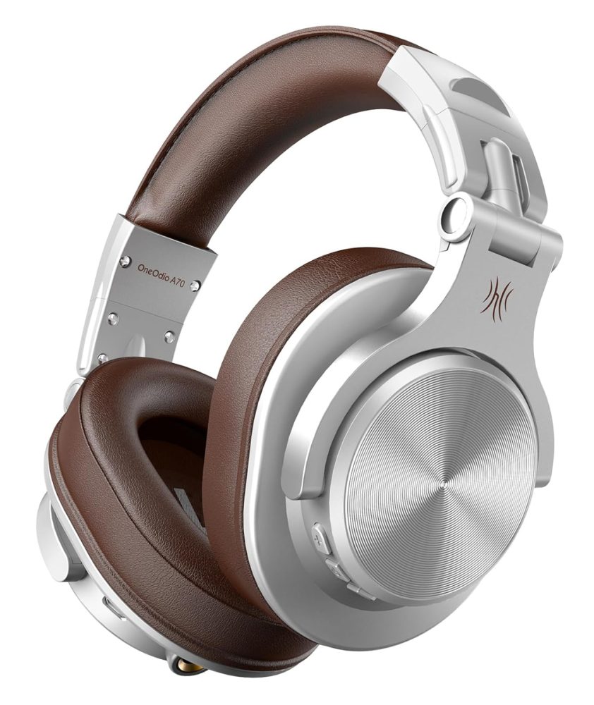 ONEODIO headphones Fusion A70, ενσύρματα/ασύρματα, Hi-Res, 40mm, ασημί